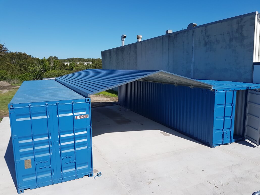 Shipping container shed