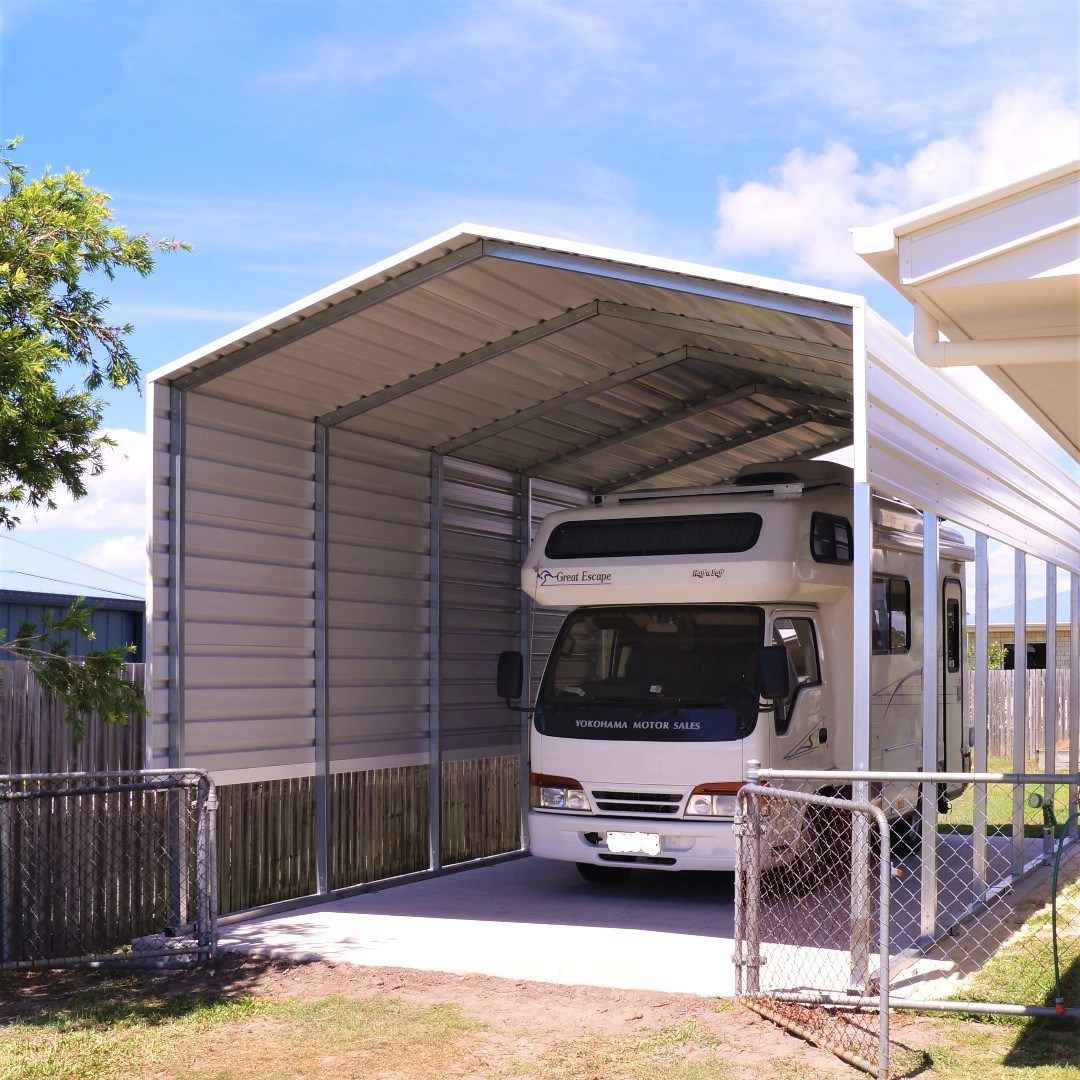 Shade sheds for caravans