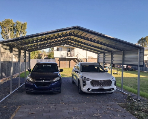 cars parked in a garage
